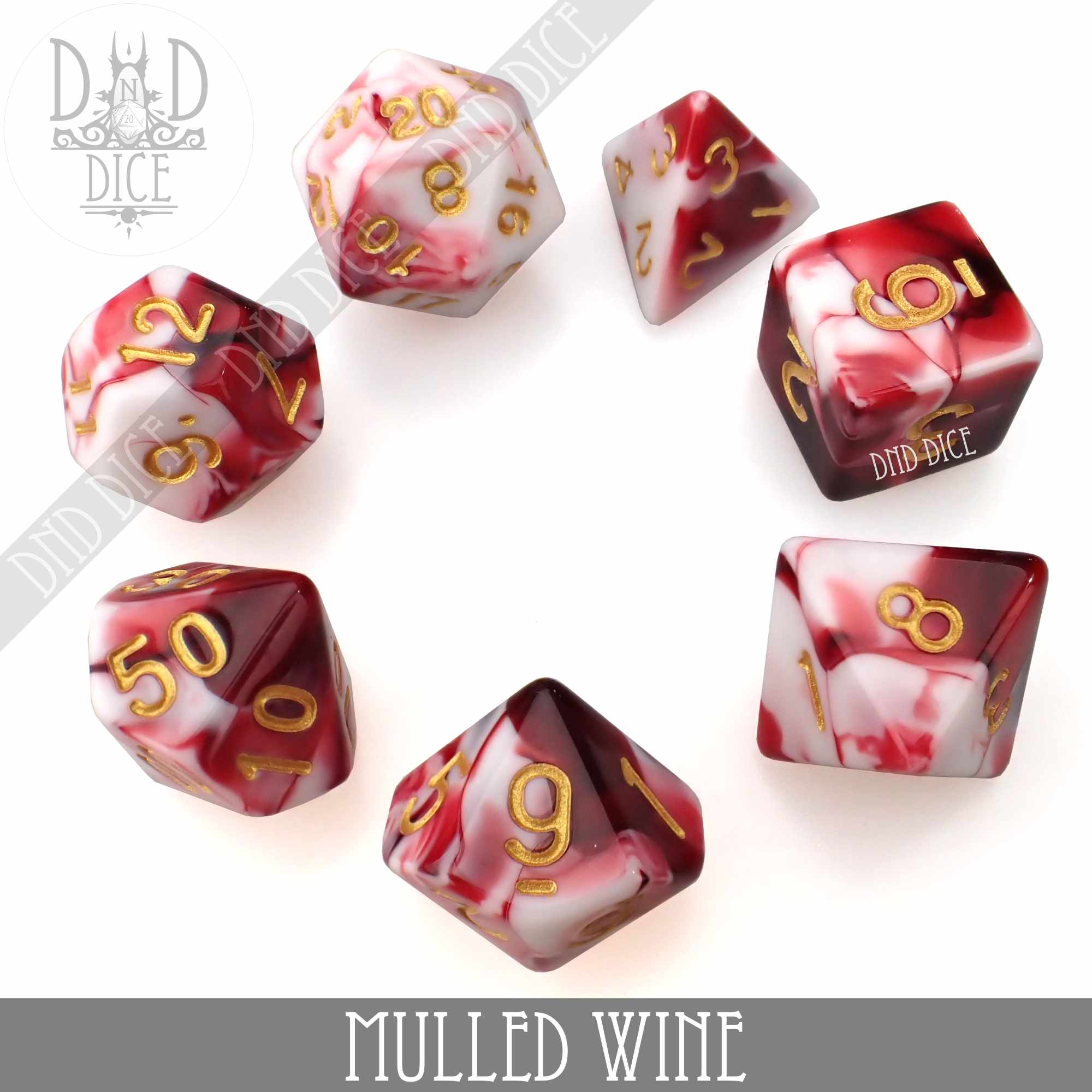 Mulled Wine Dice Set - Bards & Cards