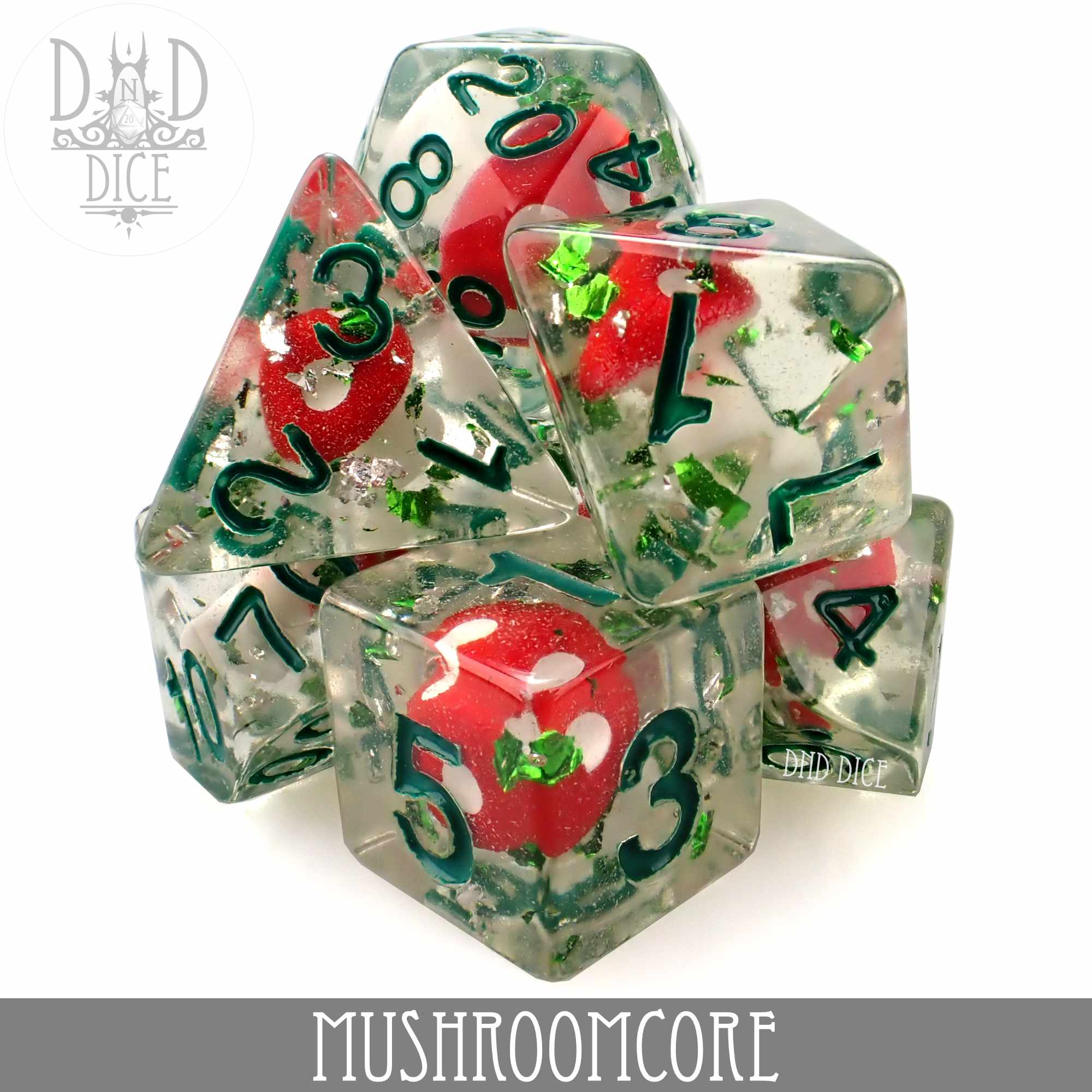 Mushroomcore Dice Set - Bards & Cards