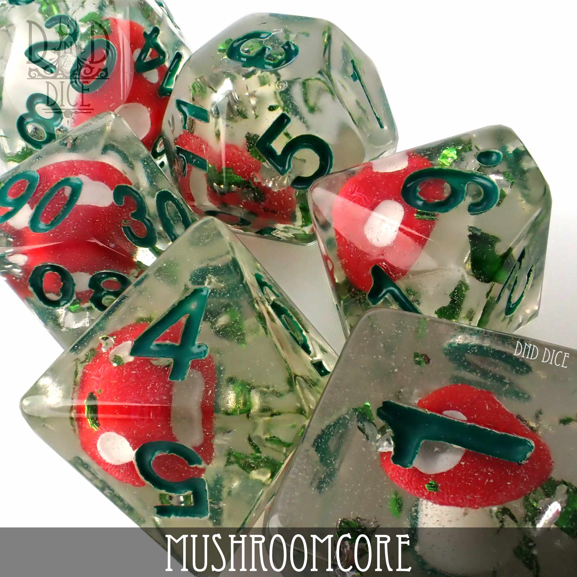 Mushroomcore Dice Set - Bards & Cards