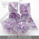 Mystical Butterflies Dice Set - Bards & Cards