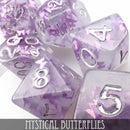 Mystical Butterflies Dice Set - Bards & Cards