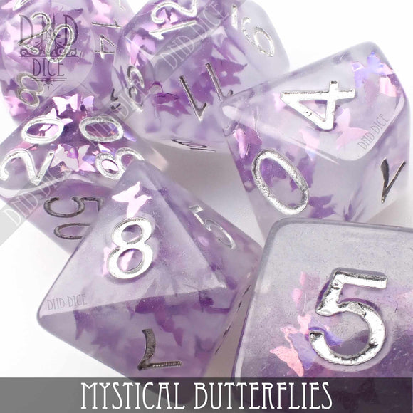 Mystical Butterflies Dice Set - Bards & Cards