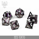 Neo Tokyo Metal Dice Set - Bards & Cards