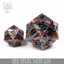 Neo Vegas Metal 34mm D20 - Bards & Cards