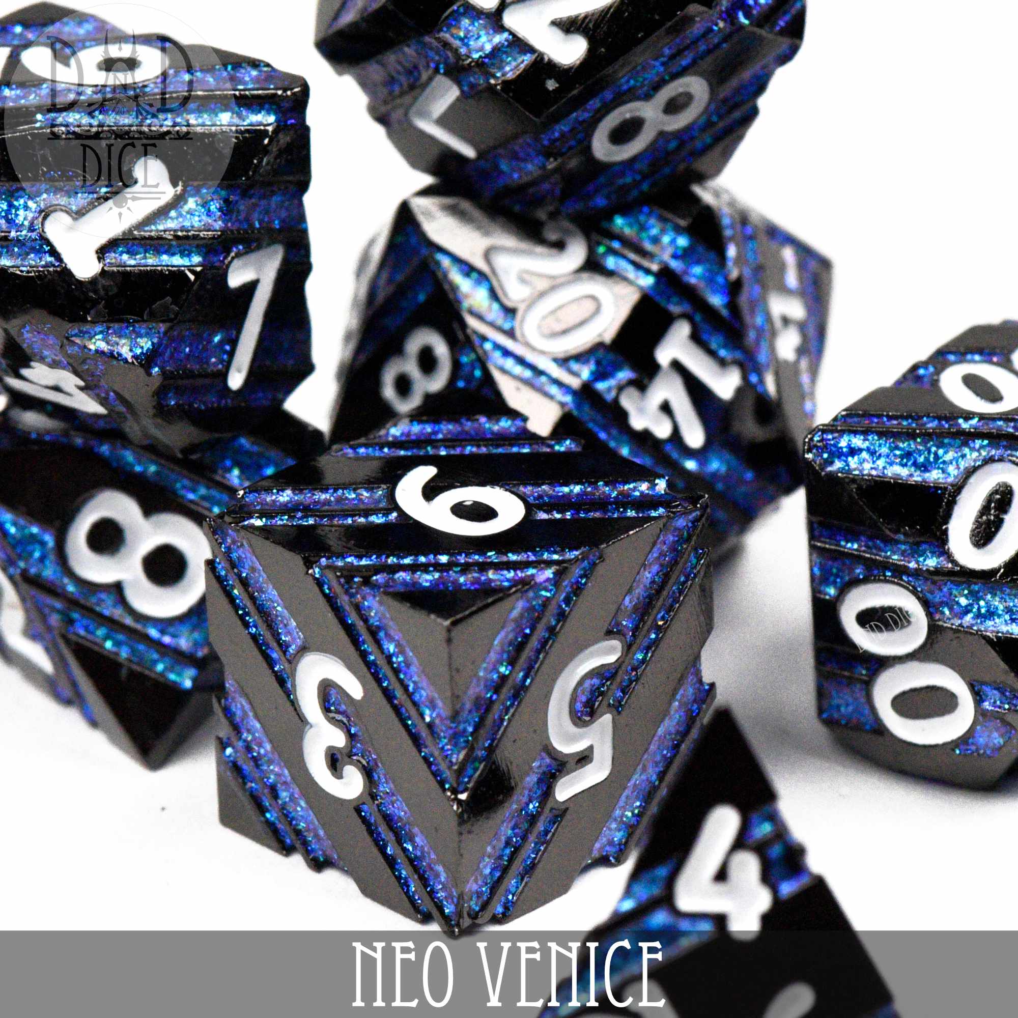 Neo Venice Metal Dice Set - Bards & Cards