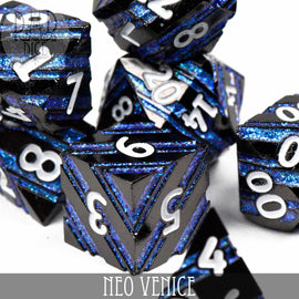 Neo Venice Metal Dice Set - Bards & Cards