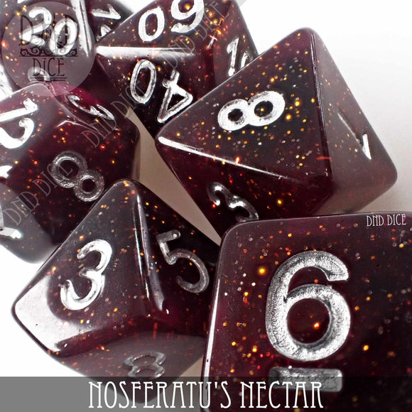 Nosferatu's Nectar Dice Set - Bards & Cards
