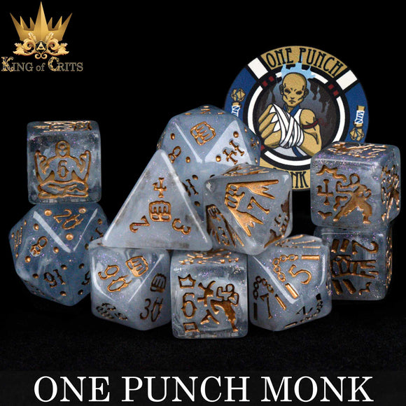 One Punch Monk 11 Dice Set - Bards & Cards