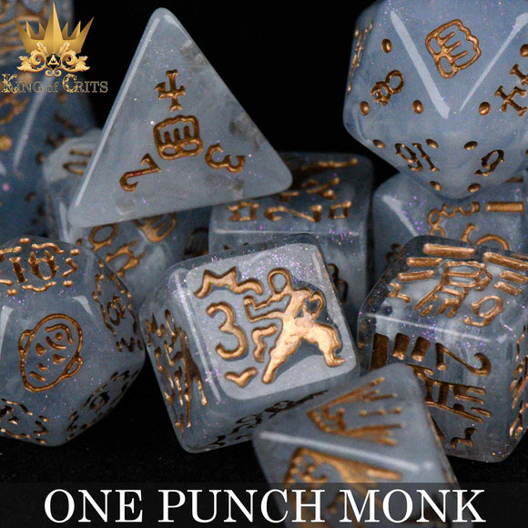 One Punch Monk 11 Dice Set - Bards & Cards