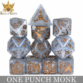 One Punch Monk 11 Dice Set - Bards & Cards