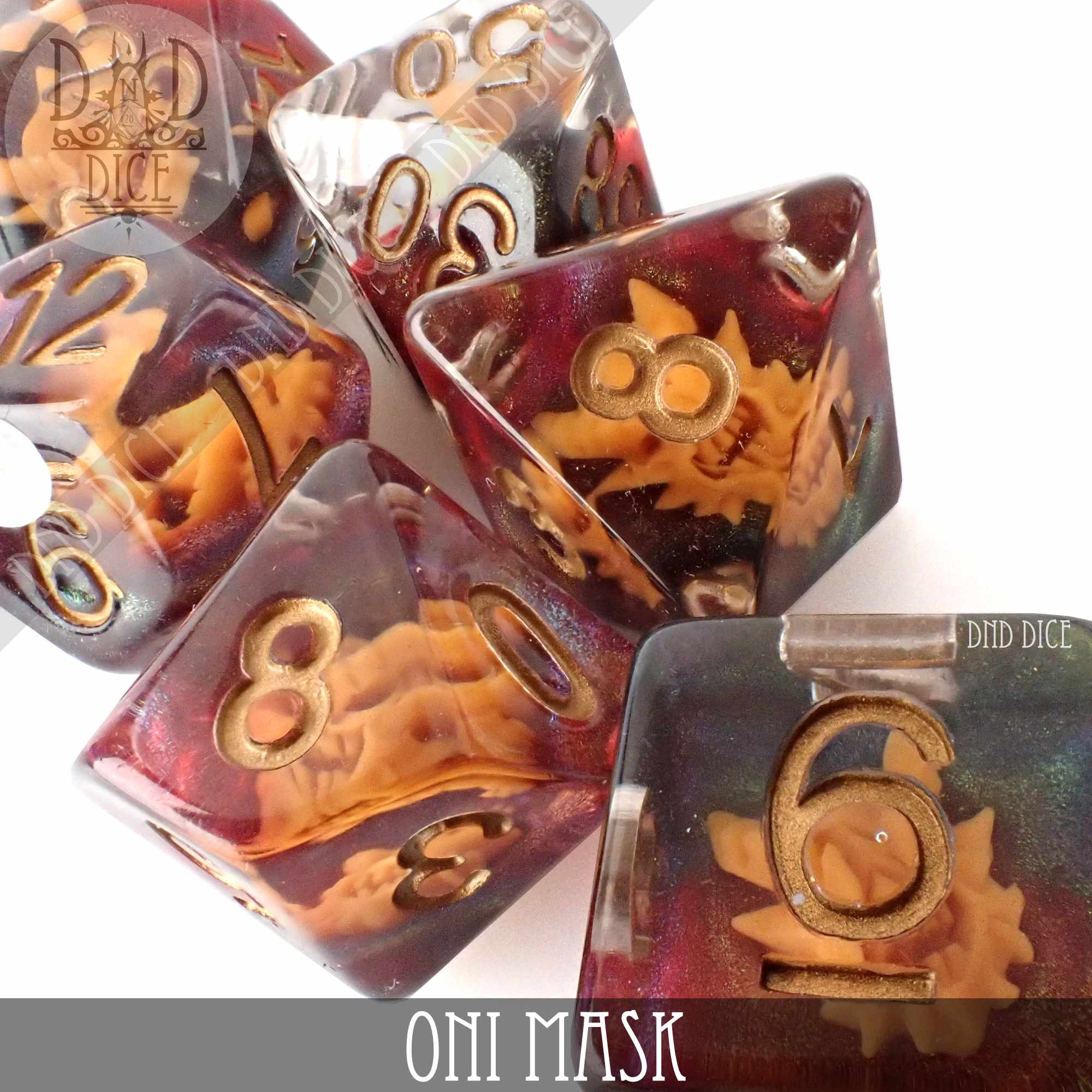 Oni Mask Dice Set - Bards & Cards