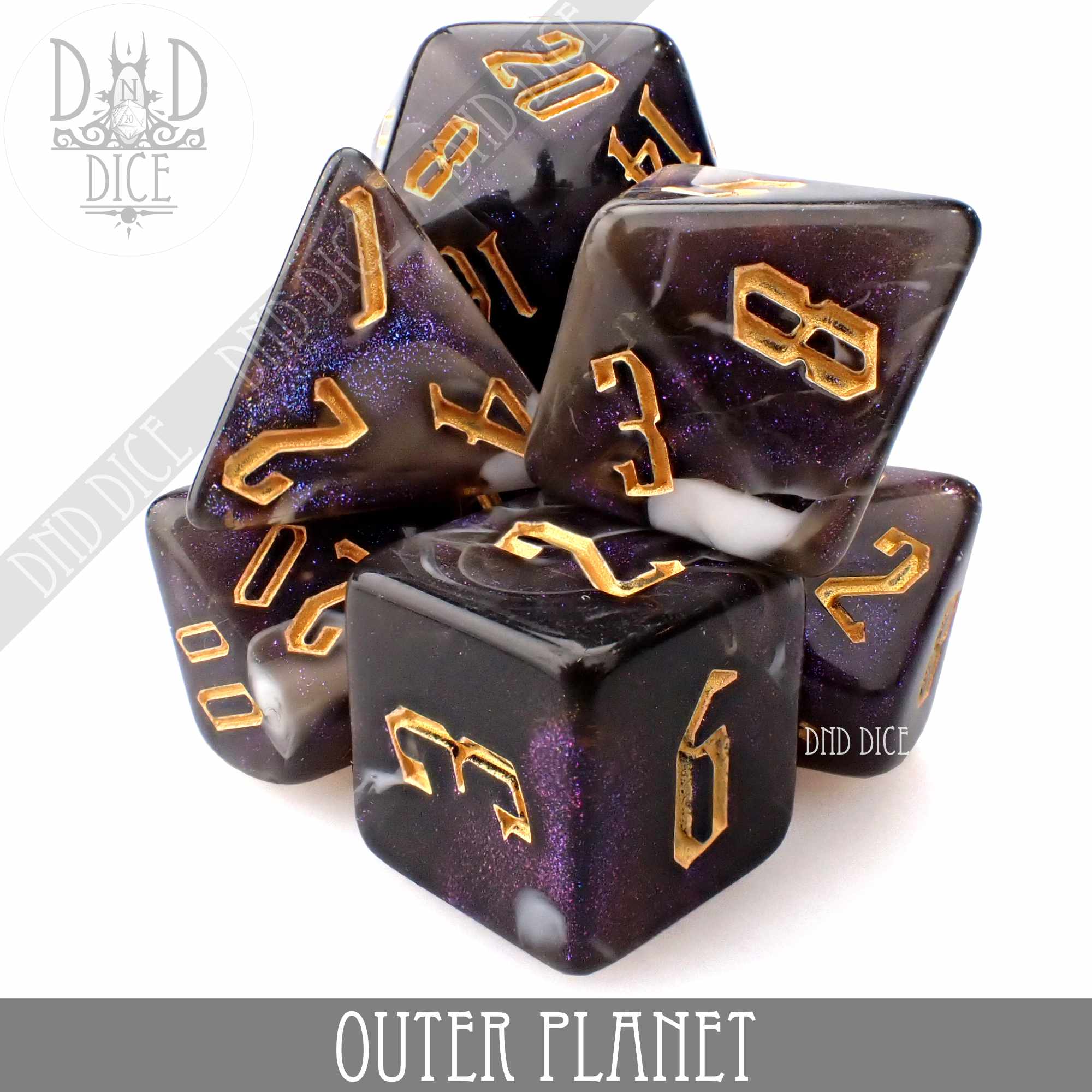 Outer Planet Dice Set - Bards & Cards