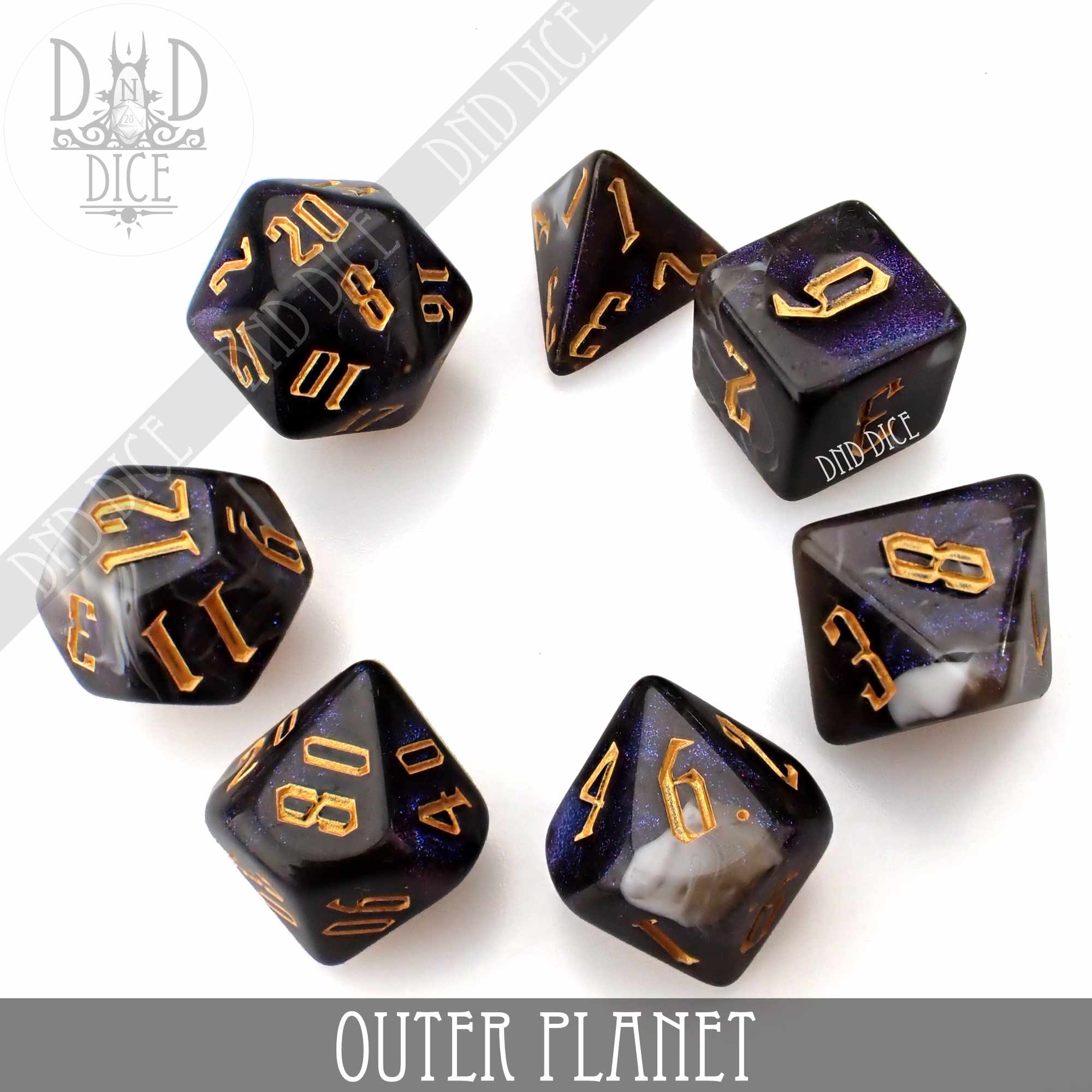 Outer Planet Dice Set - Bards & Cards