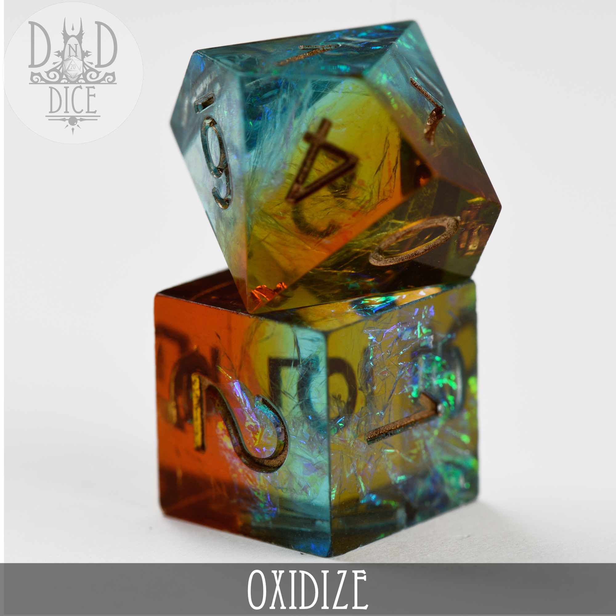 Oxidize Handmade Dice Set - Bards & Cards