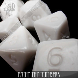 Paint Thy Numbers Dice Set - Bards & Cards