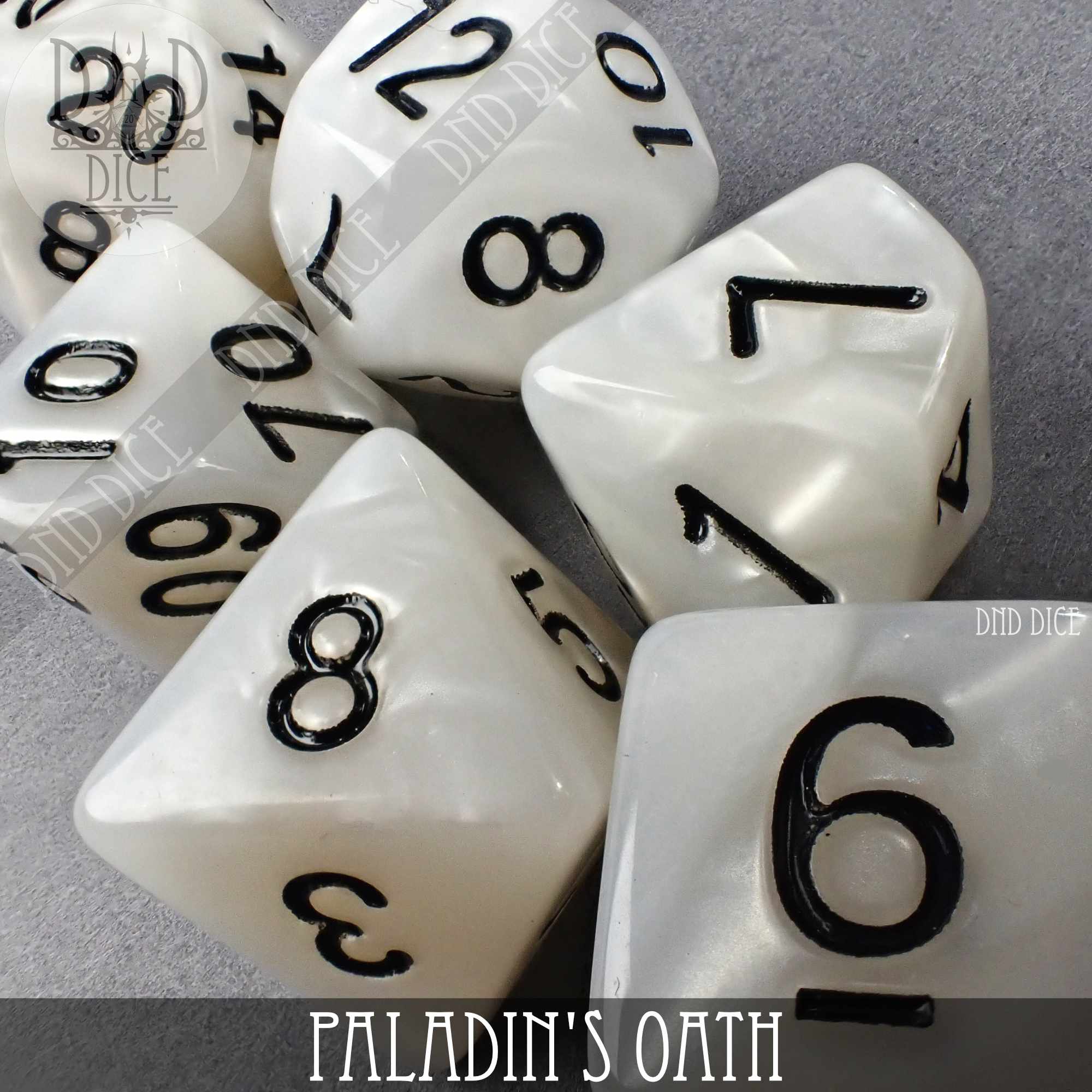 Paladin's Oath Dice Set - Bards & Cards