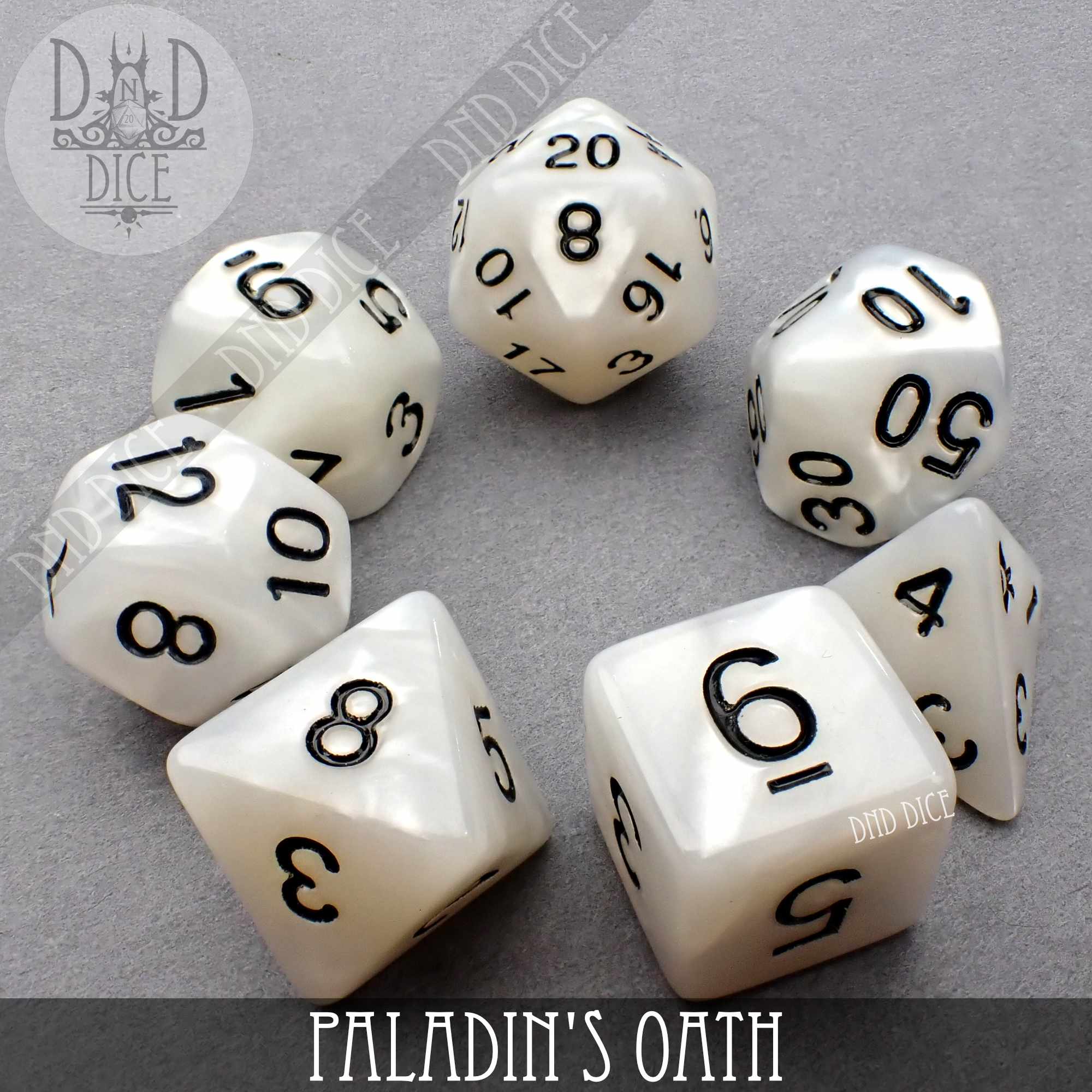 Paladin's Oath Dice Set - Bards & Cards