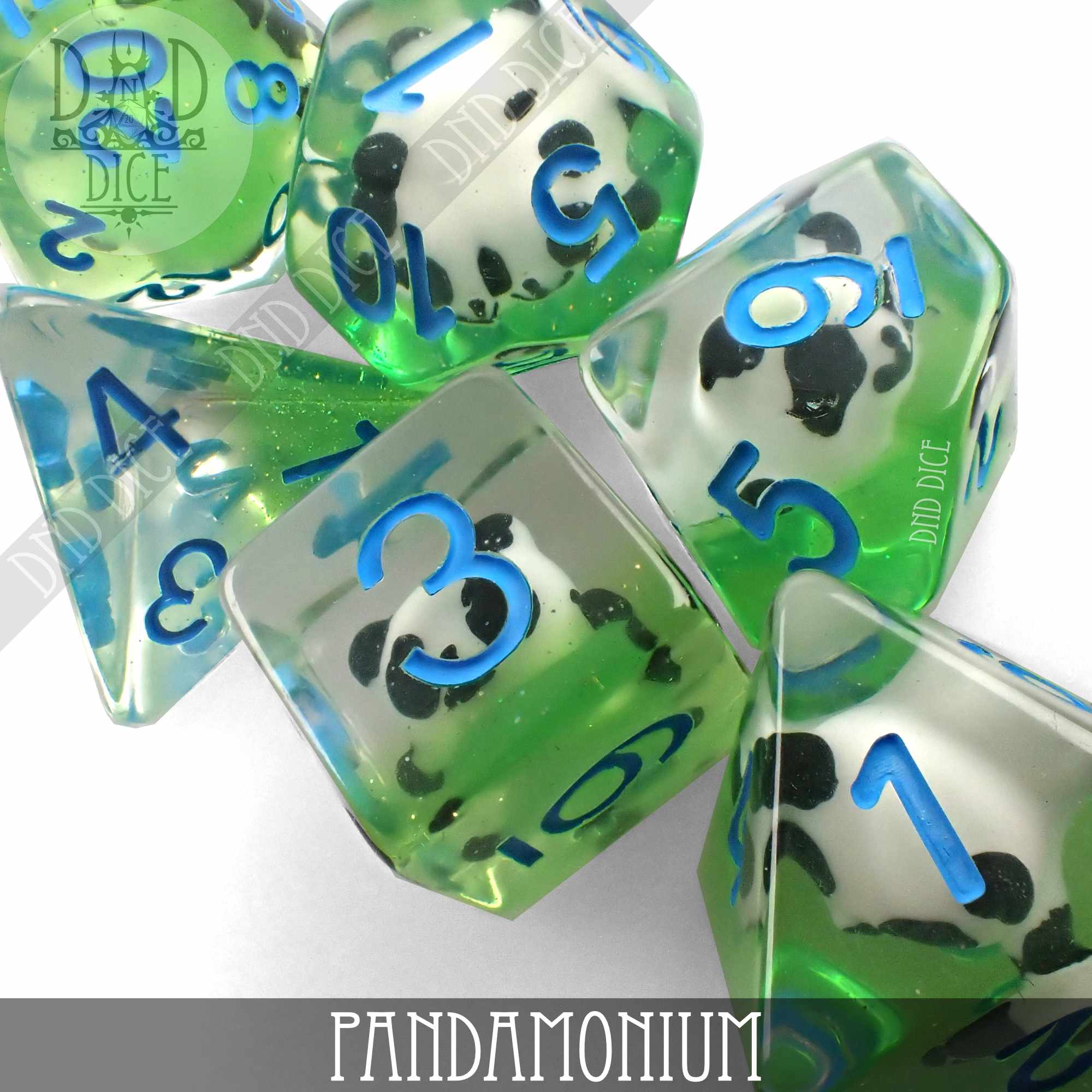 Pandamonium Dice Set - Bards & Cards