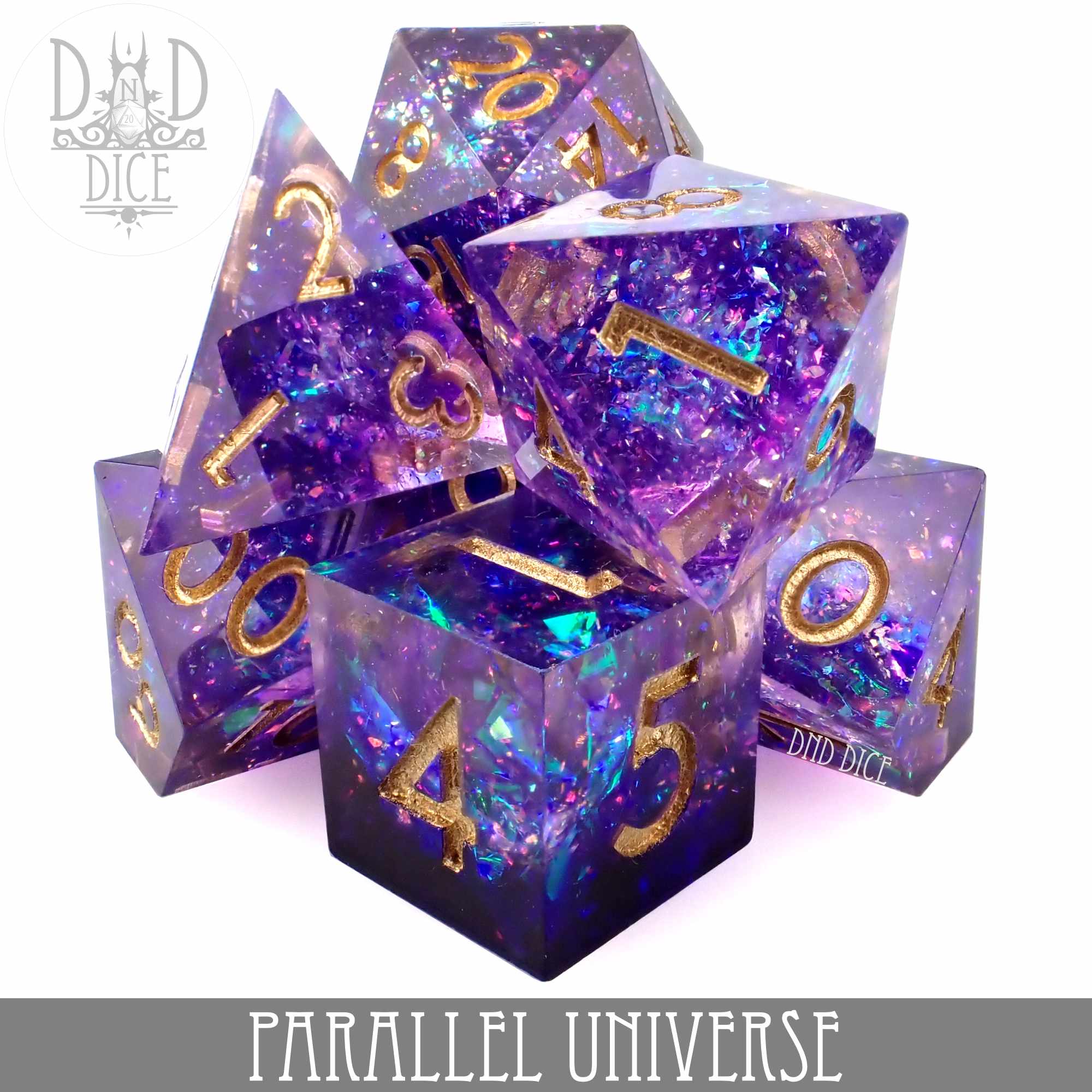 Parallel Universe Handmade Dice Set - Bards & Cards