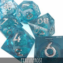Permafrost Liquid Core Dice Set - Bards & Cards