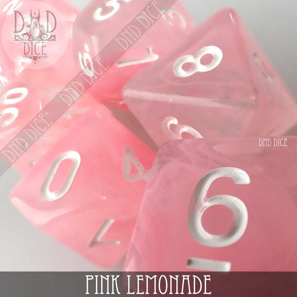 Pink Lemonade Dice Set - Bards & Cards