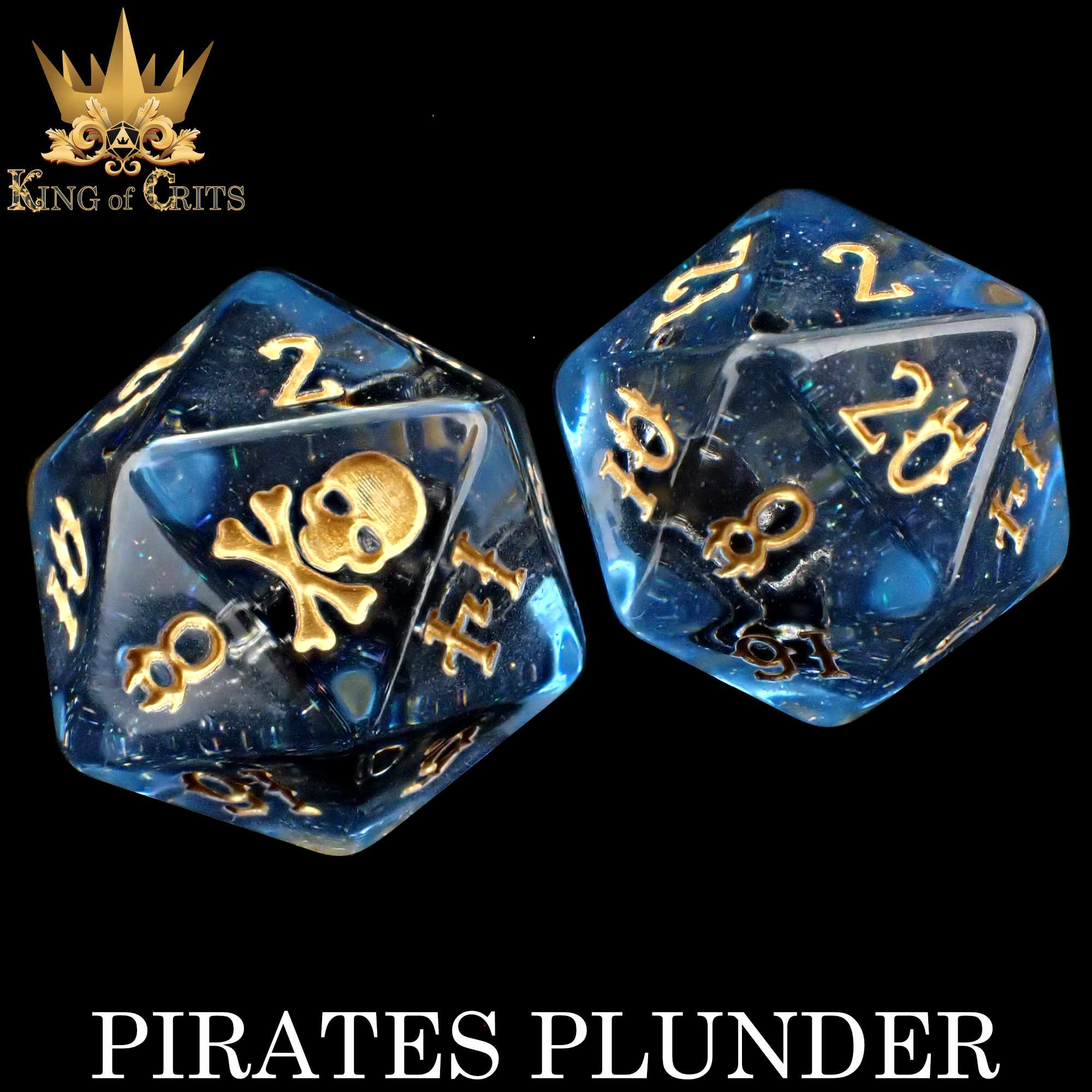 Pirates Plunder 11 Dice Set - Bards & Cards