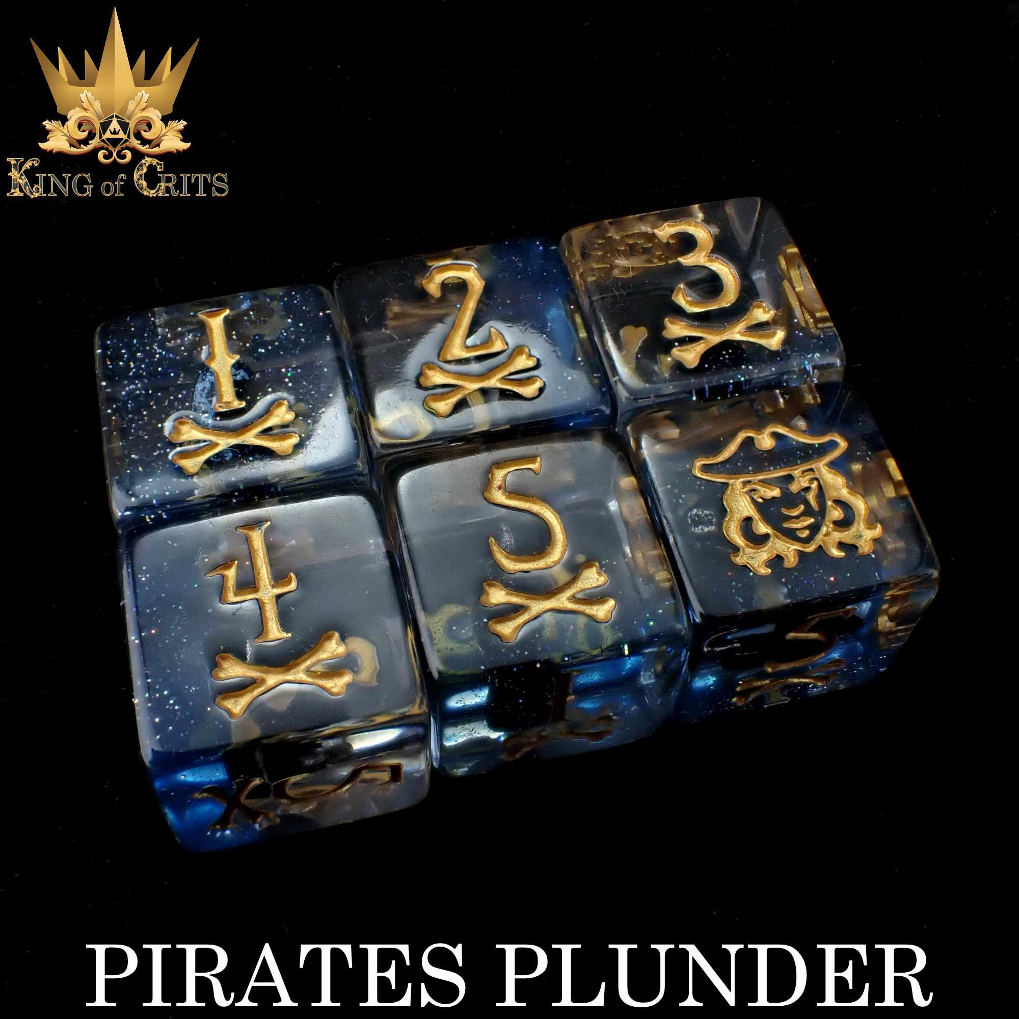 Pirates Plunder 11 Dice Set - Bards & Cards