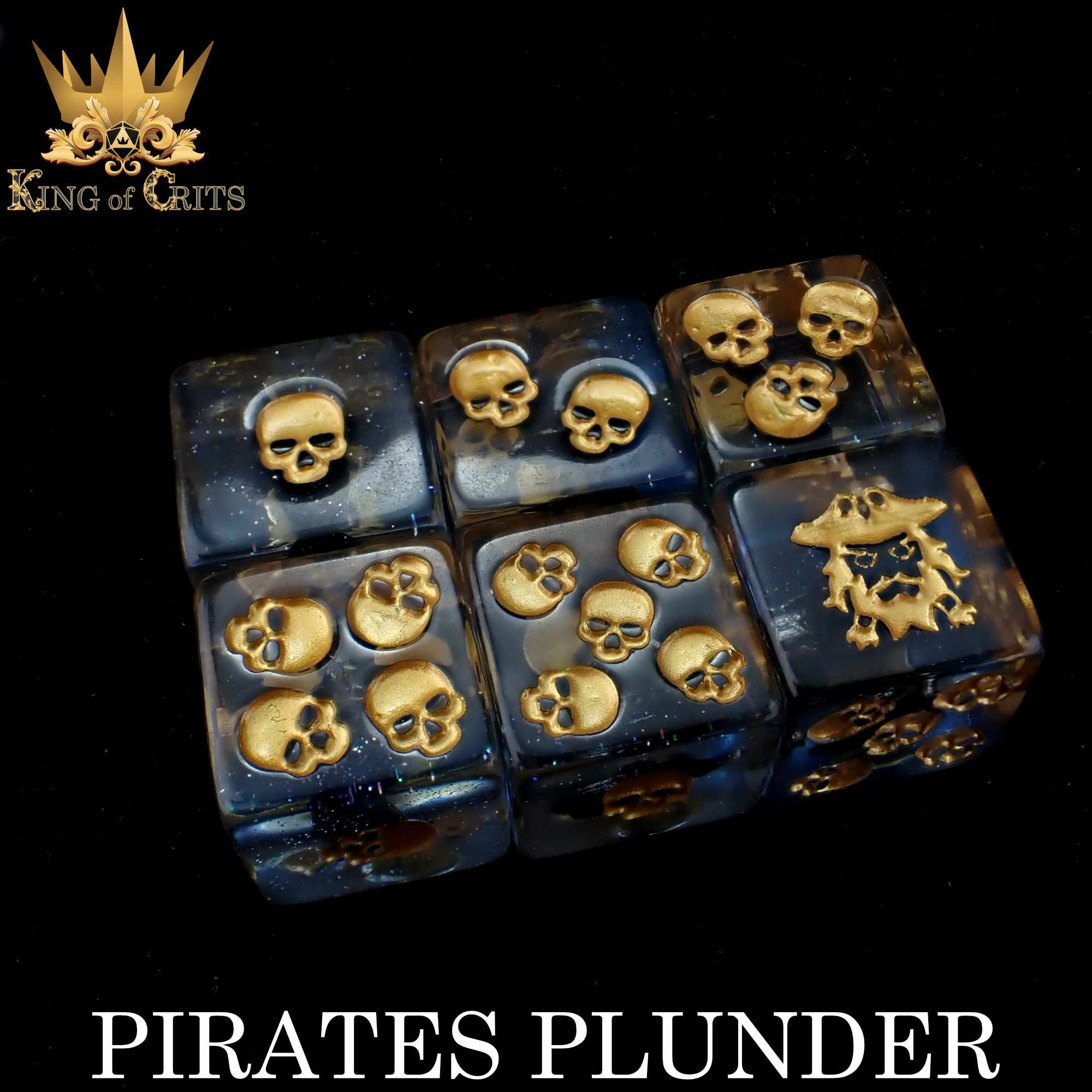 Pirates Plunder 11 Dice Set - Bards & Cards