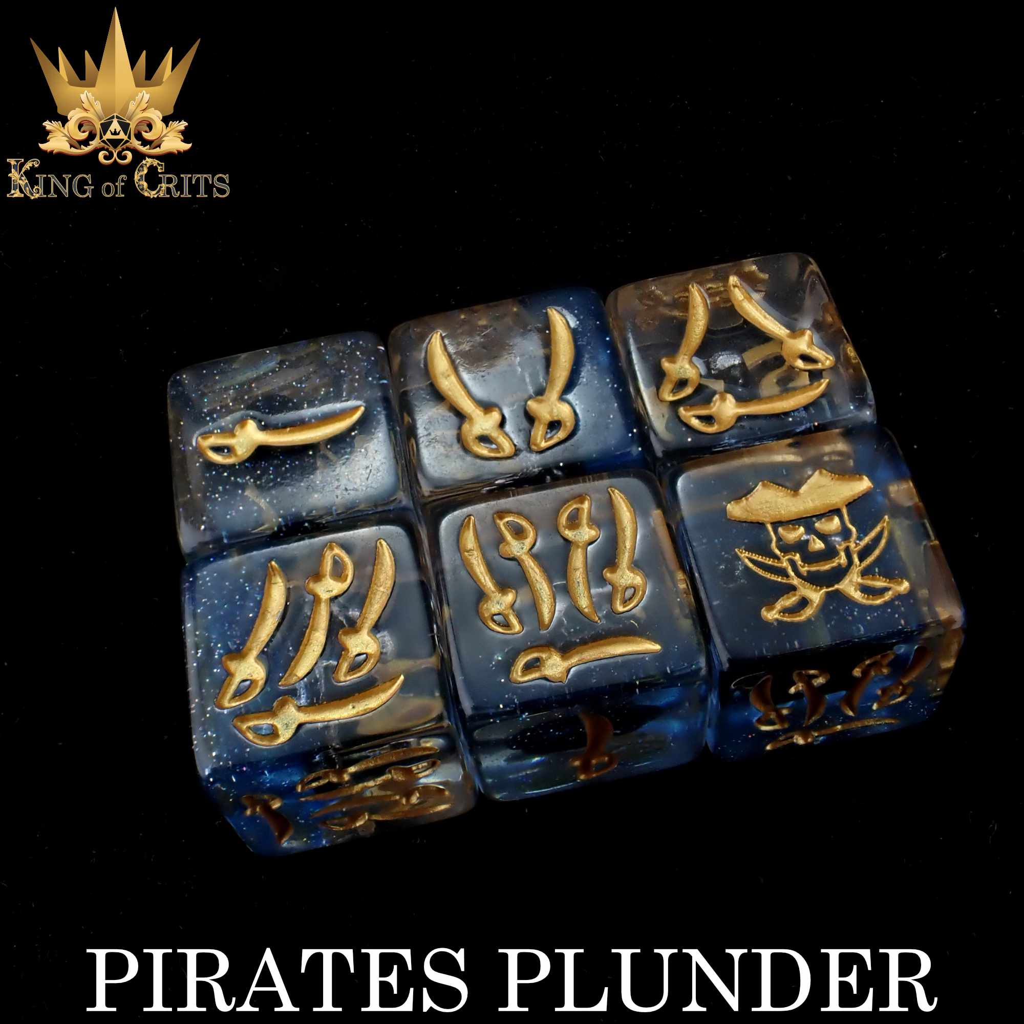 Pirates Plunder 11 Dice Set - Bards & Cards