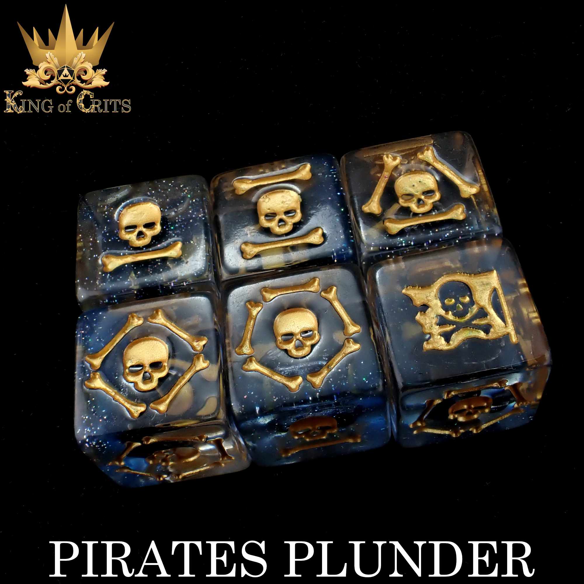 Pirates Plunder 11 Dice Set - Bards & Cards