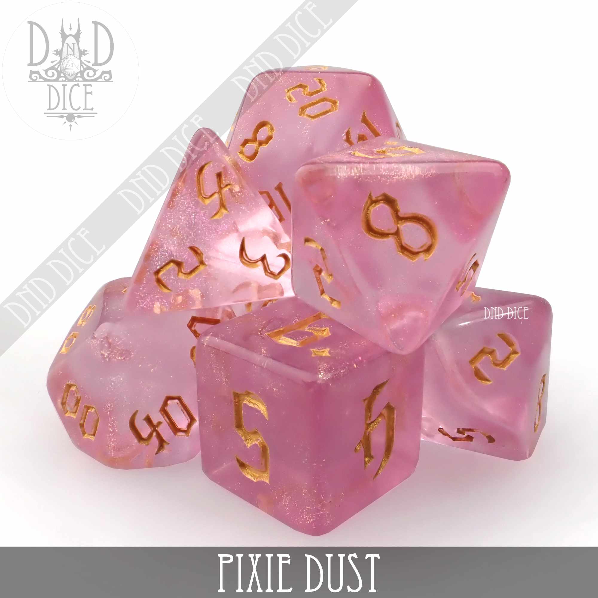 Pixie Dust Dice Set - Bards & Cards