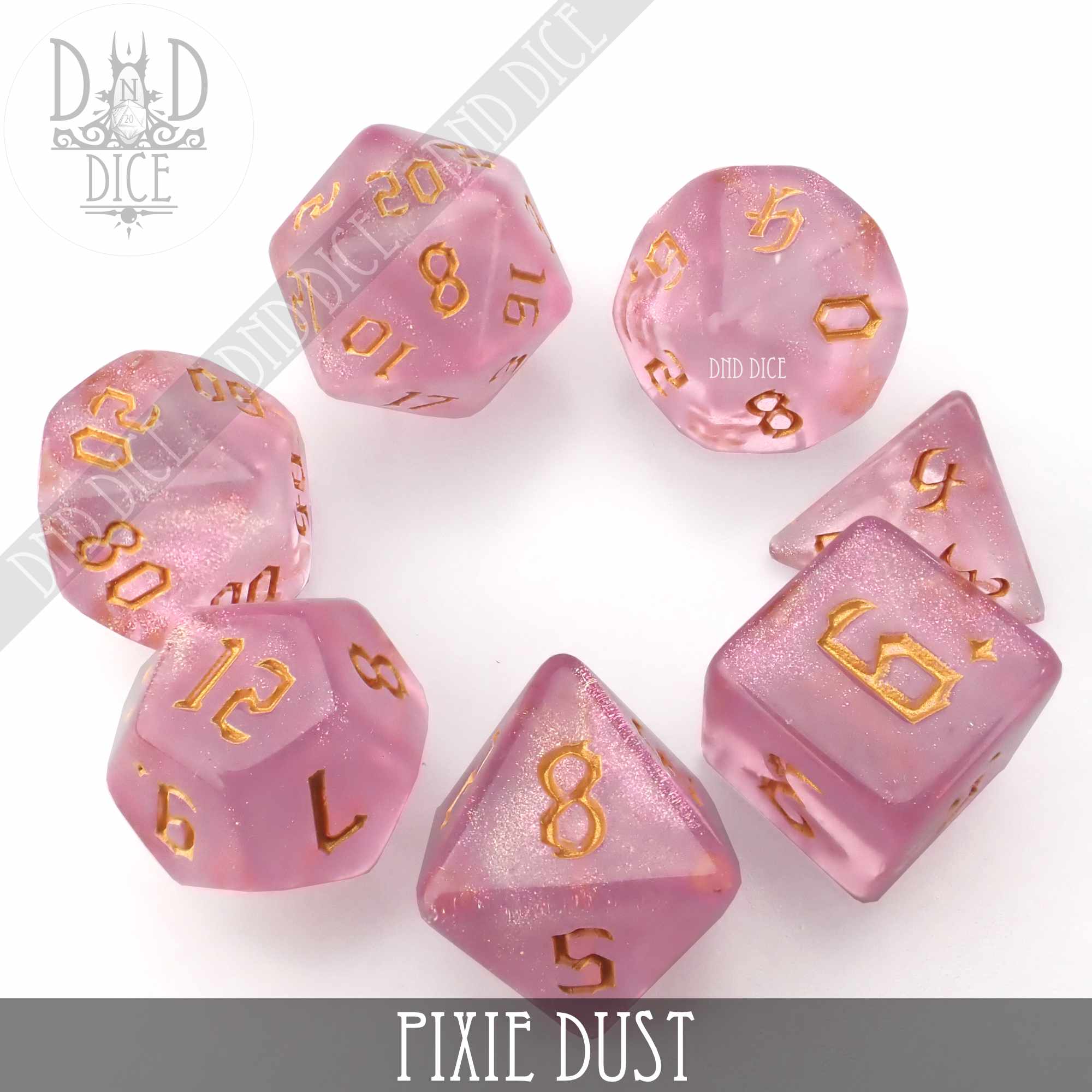 Pixie Dust Dice Set - Bards & Cards