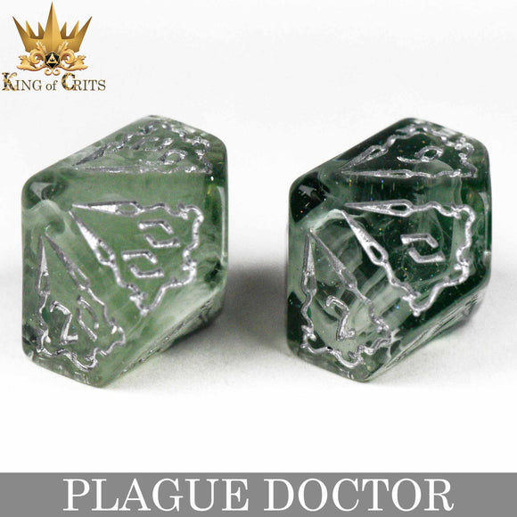 Plague Doctor 11 Dice Set - Bards & Cards