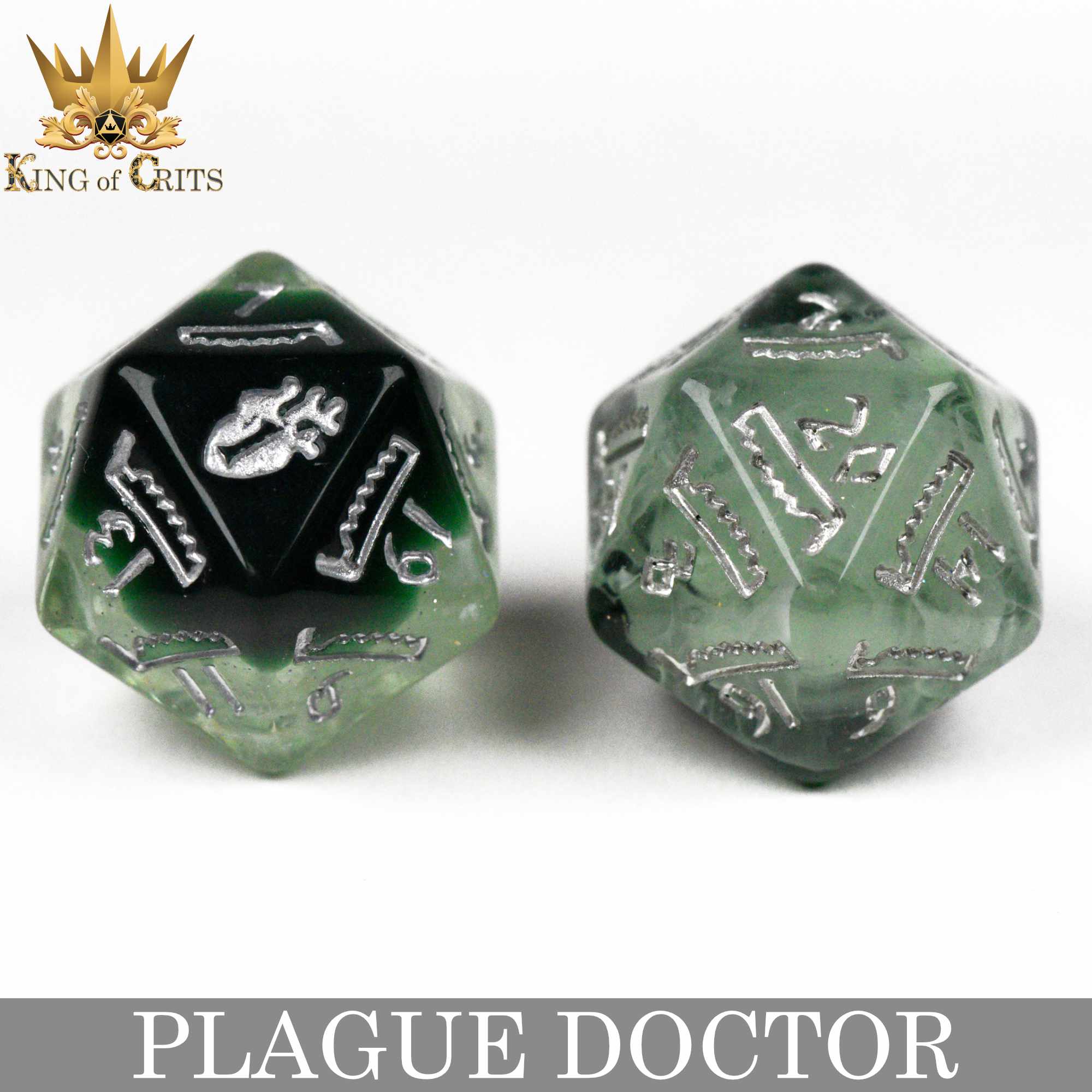 Plague Doctor 11 Dice Set - Bards & Cards