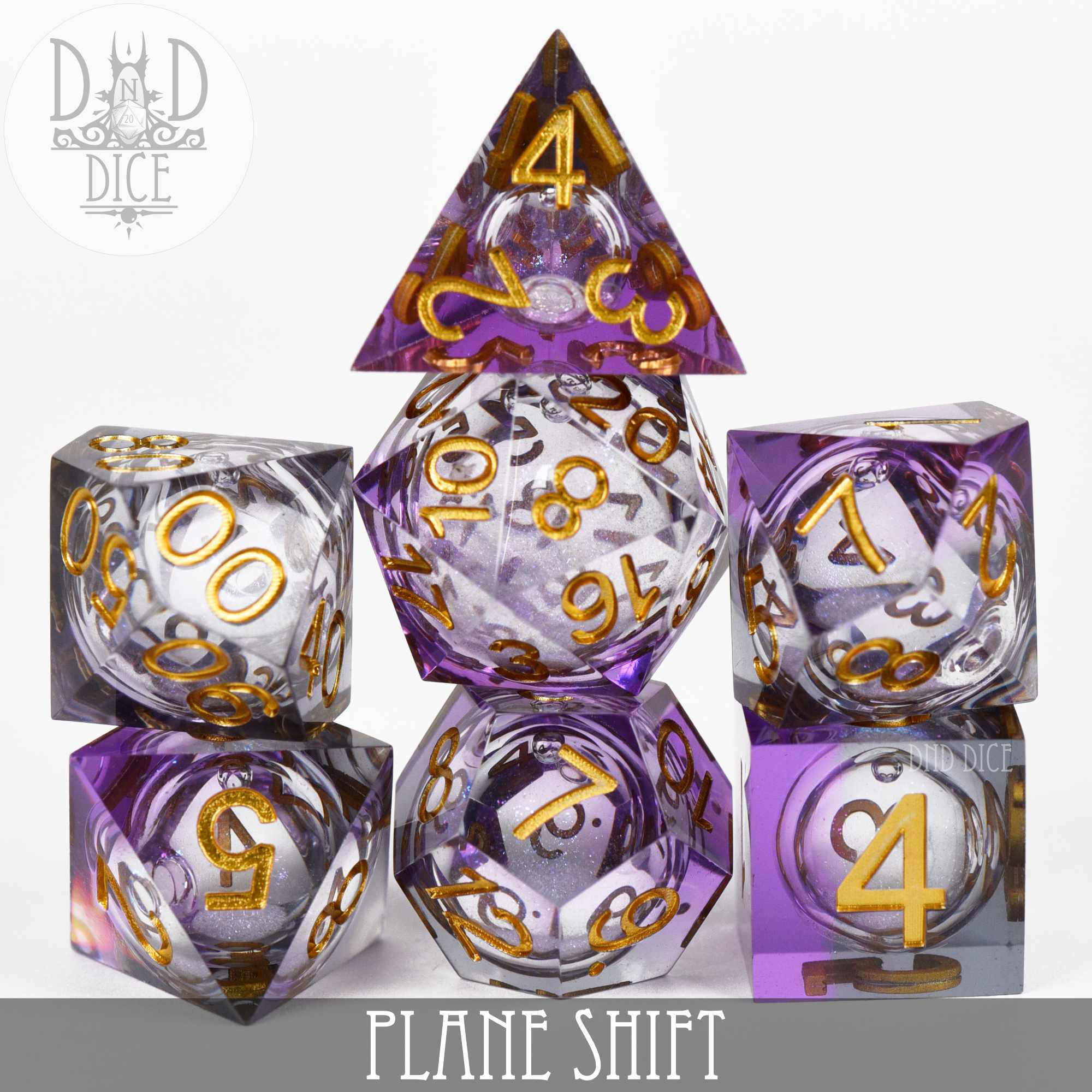 Plane Shift Liquid Core Dice Set - Bards & Cards