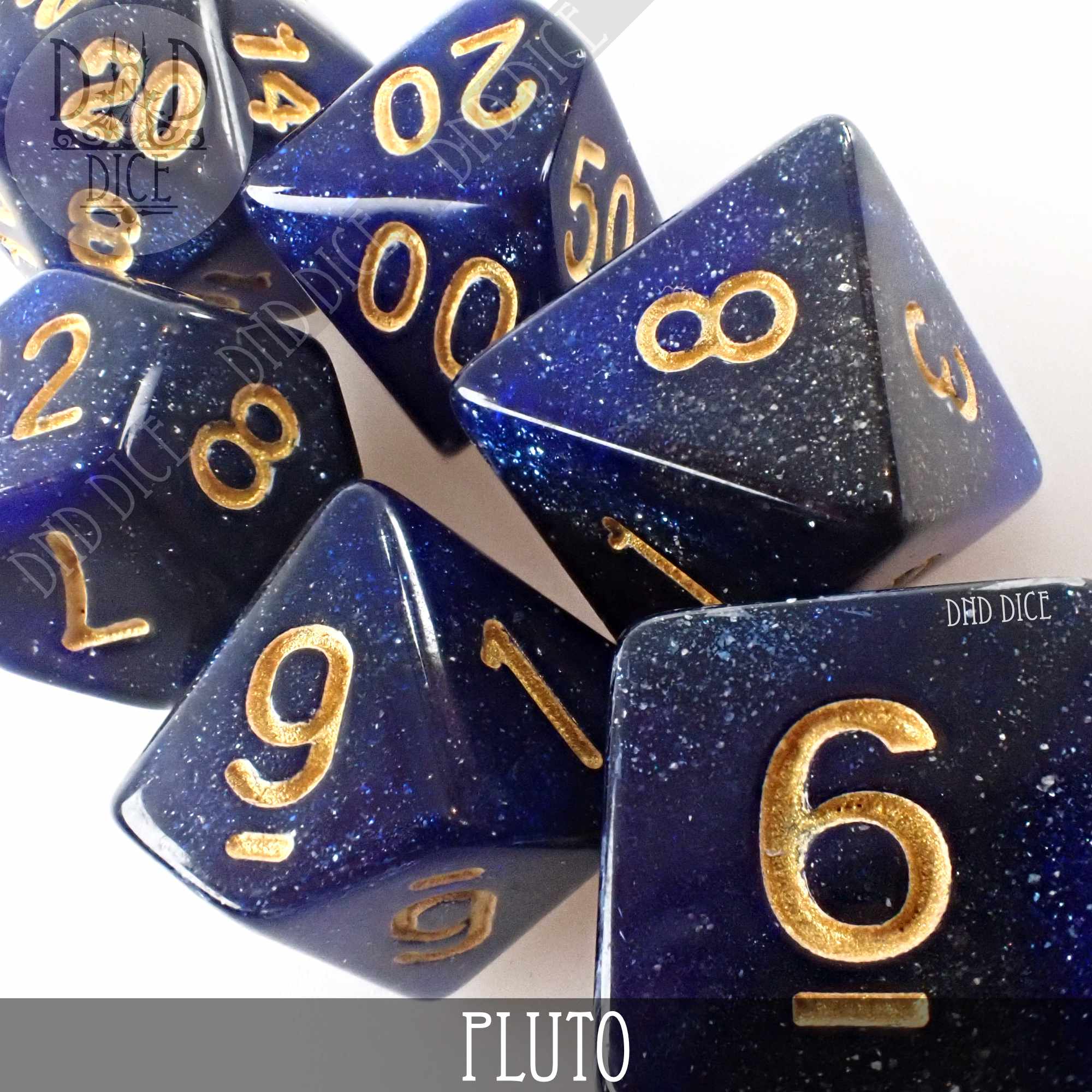 Pluto Galaxy Dice Set - Bards & Cards