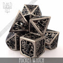 Pocket Watch Metal Dice Set (Gift Box) - Bards & Cards