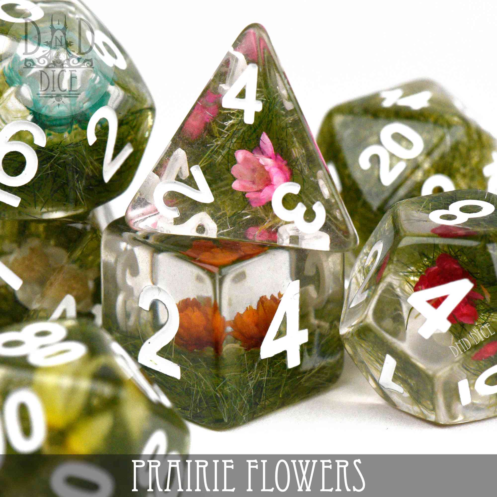 Prairie Flowers Dice Set - Bards & Cards