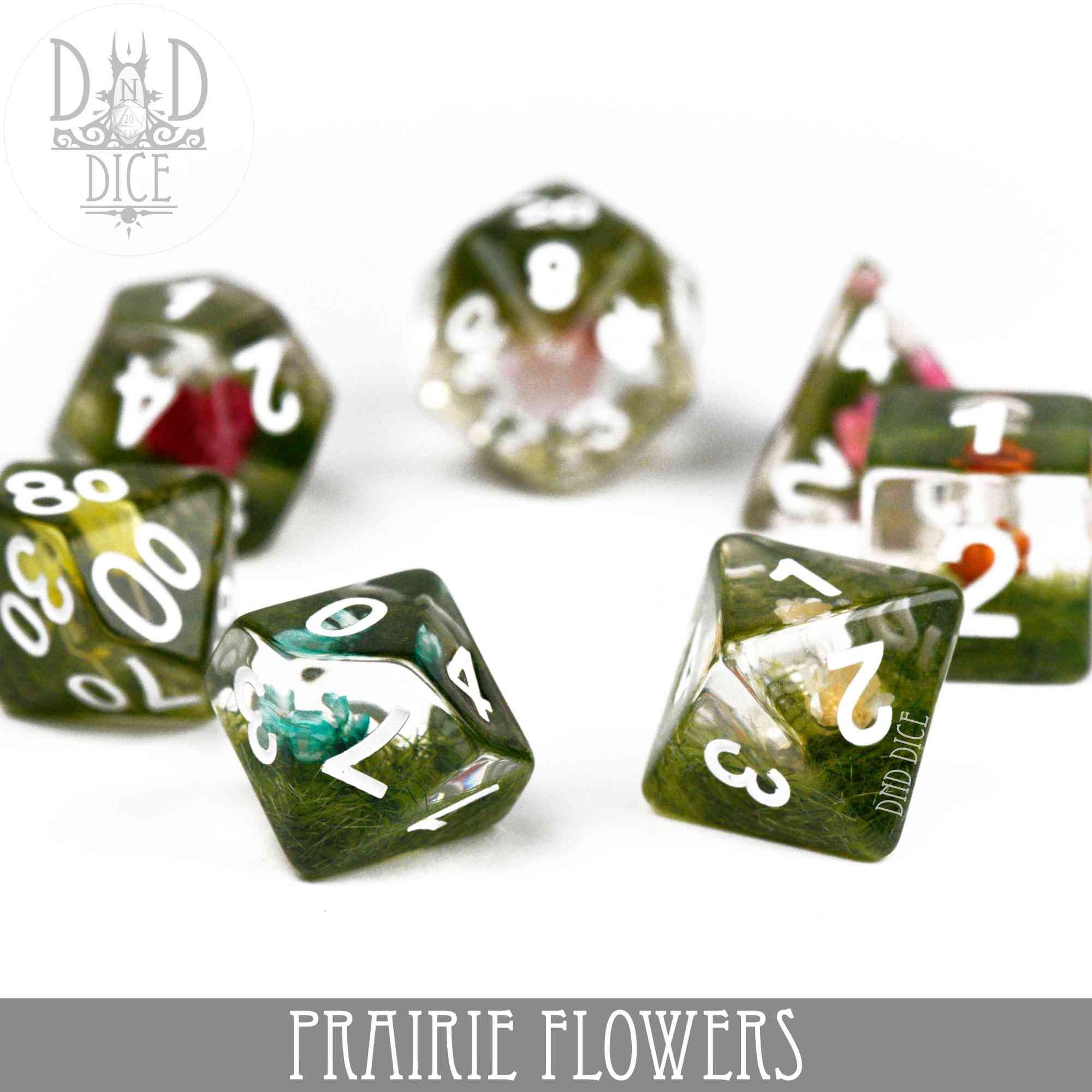 Prairie Flowers Dice Set - Bards & Cards