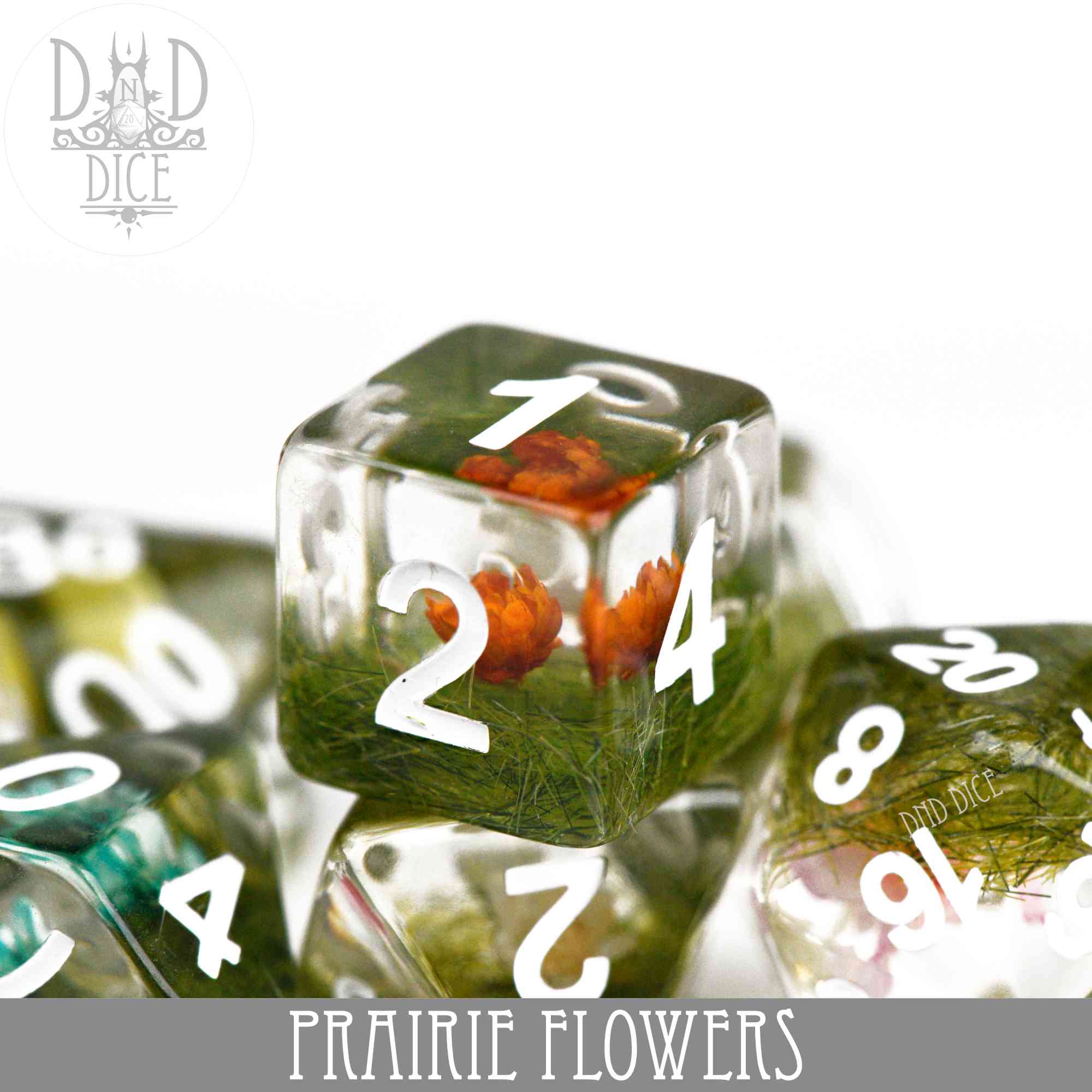 Prairie Flowers Dice Set - Bards & Cards