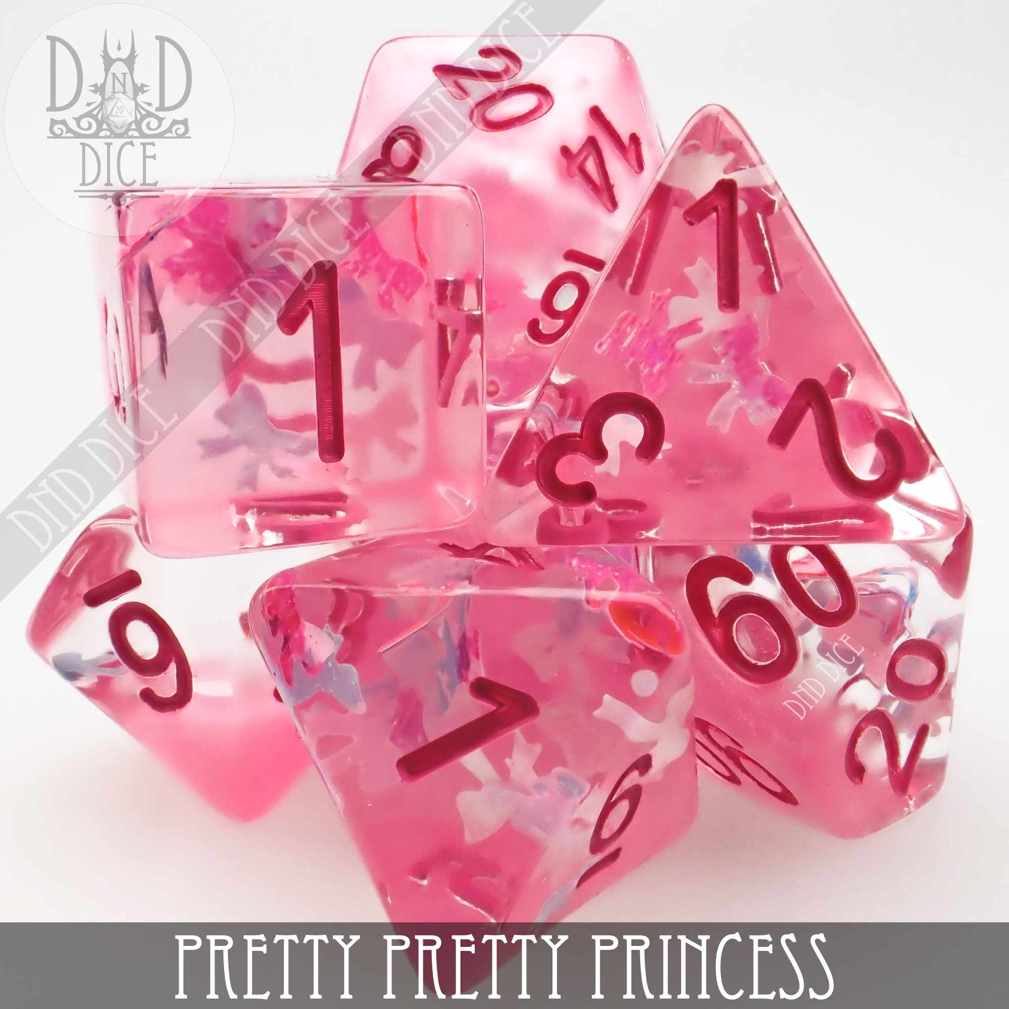 Pretty Pretty Princess Dice Set - Bards & Cards