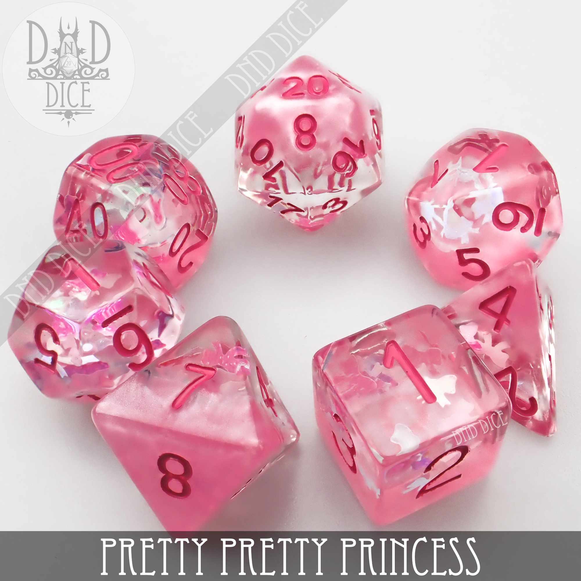 Pretty Pretty Princess Dice Set - Bards & Cards