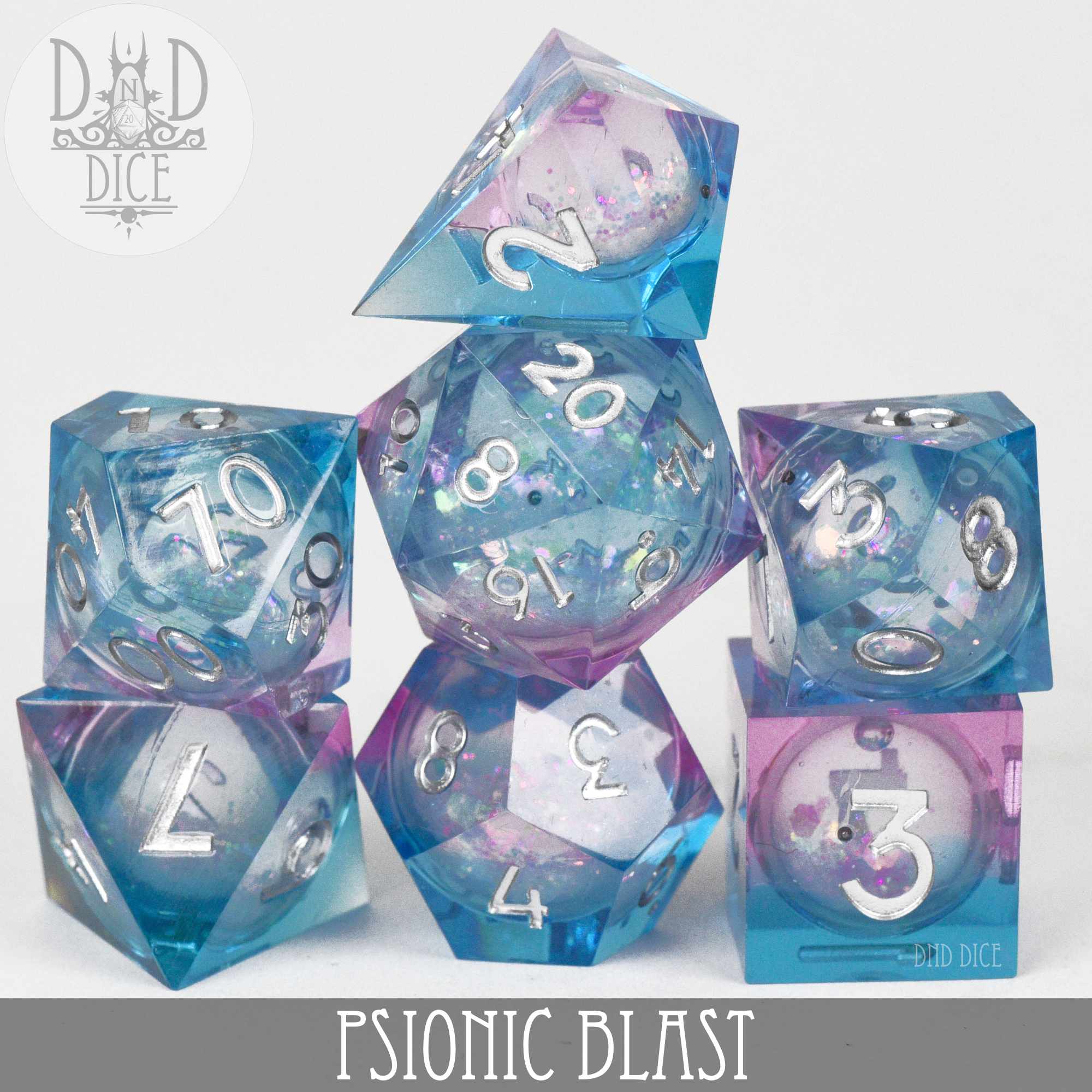 Psionic Blast Liquid Core Dice Set - Bards & Cards