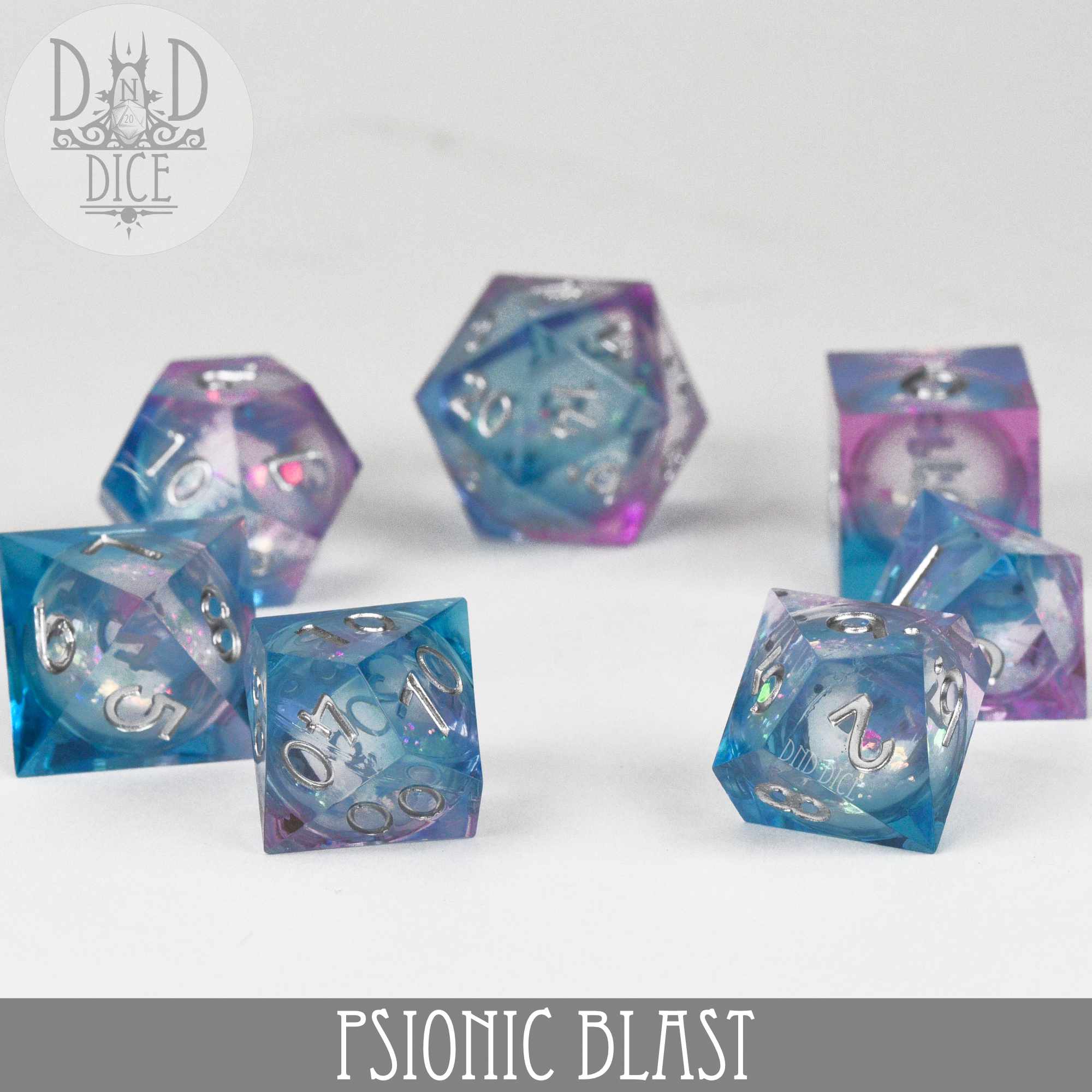 Psionic Blast Liquid Core Dice Set - Bards & Cards