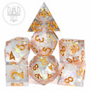 Purifying Light Handmade Dice Set (Color Change) - Bards & Cards