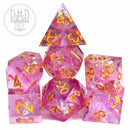 Purifying Light Handmade Dice Set (Color Change) - Bards & Cards