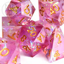 Purifying Light Handmade Dice Set (Color Change) - Bards & Cards
