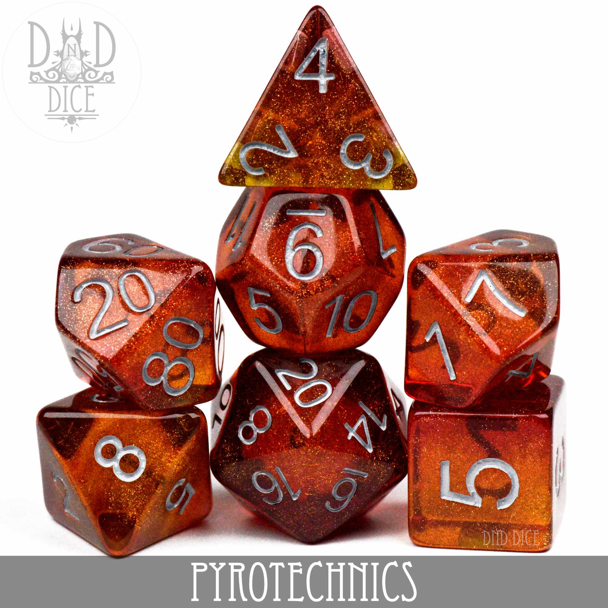 Pyrotechnics Dice Set - Bards & Cards