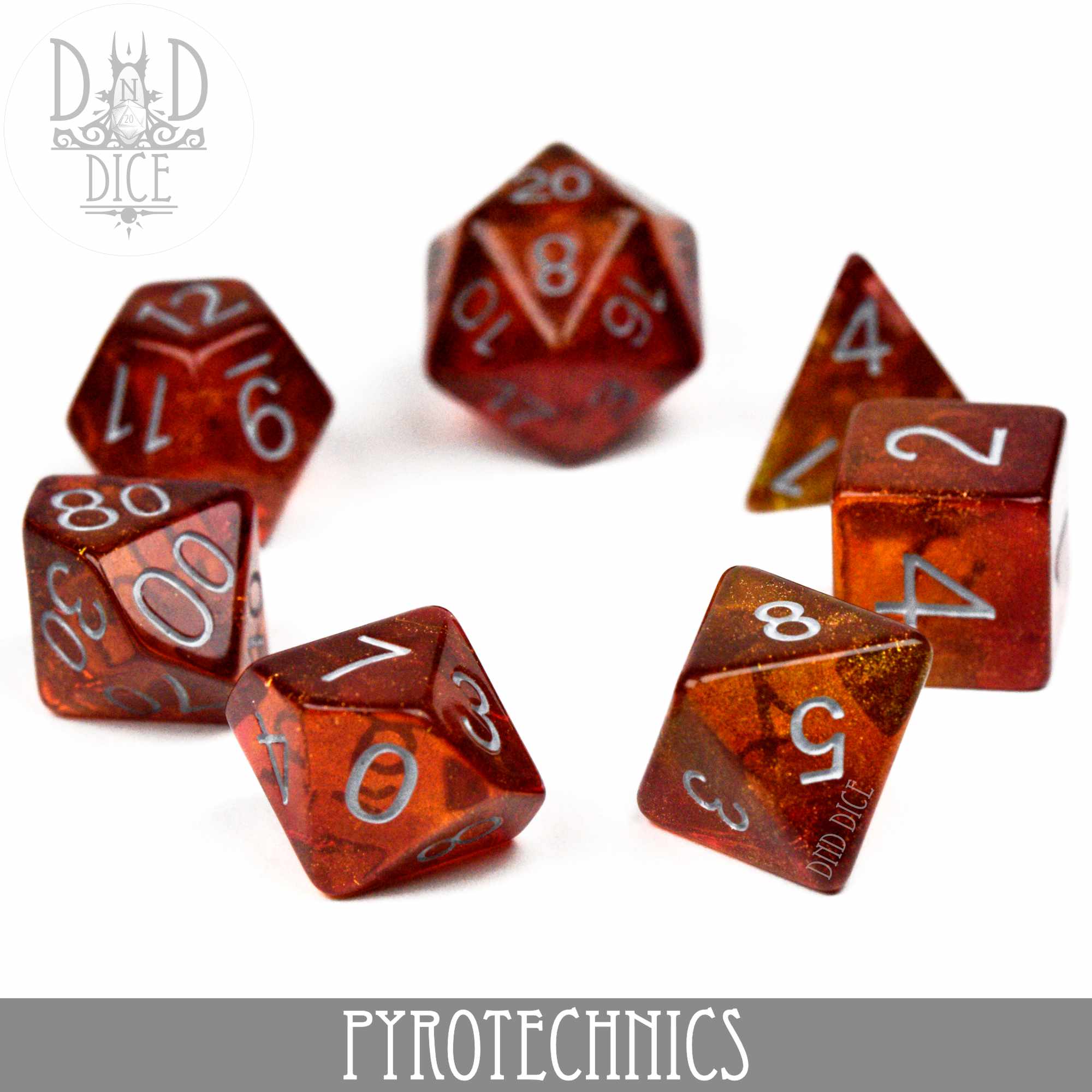 Pyrotechnics Dice Set - Bards & Cards