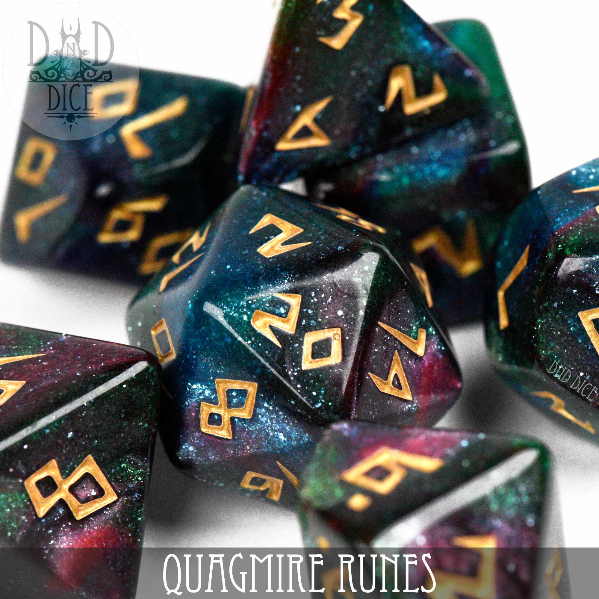 Quagmire Runes Dice Set - Bards & Cards